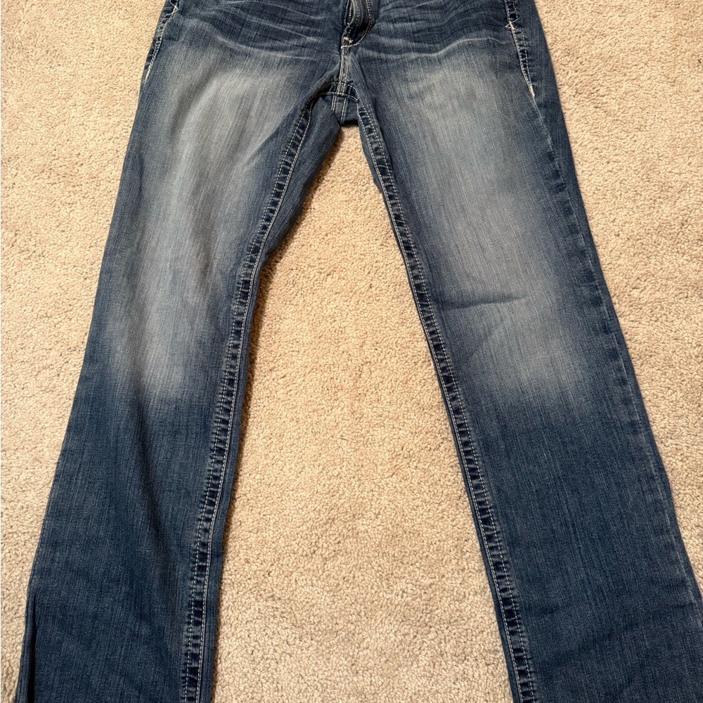 Ariat Patterned Jeans with Black and White Design 31 Long